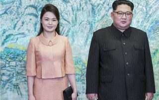 Ri Sol-ju and Kim Jong-un